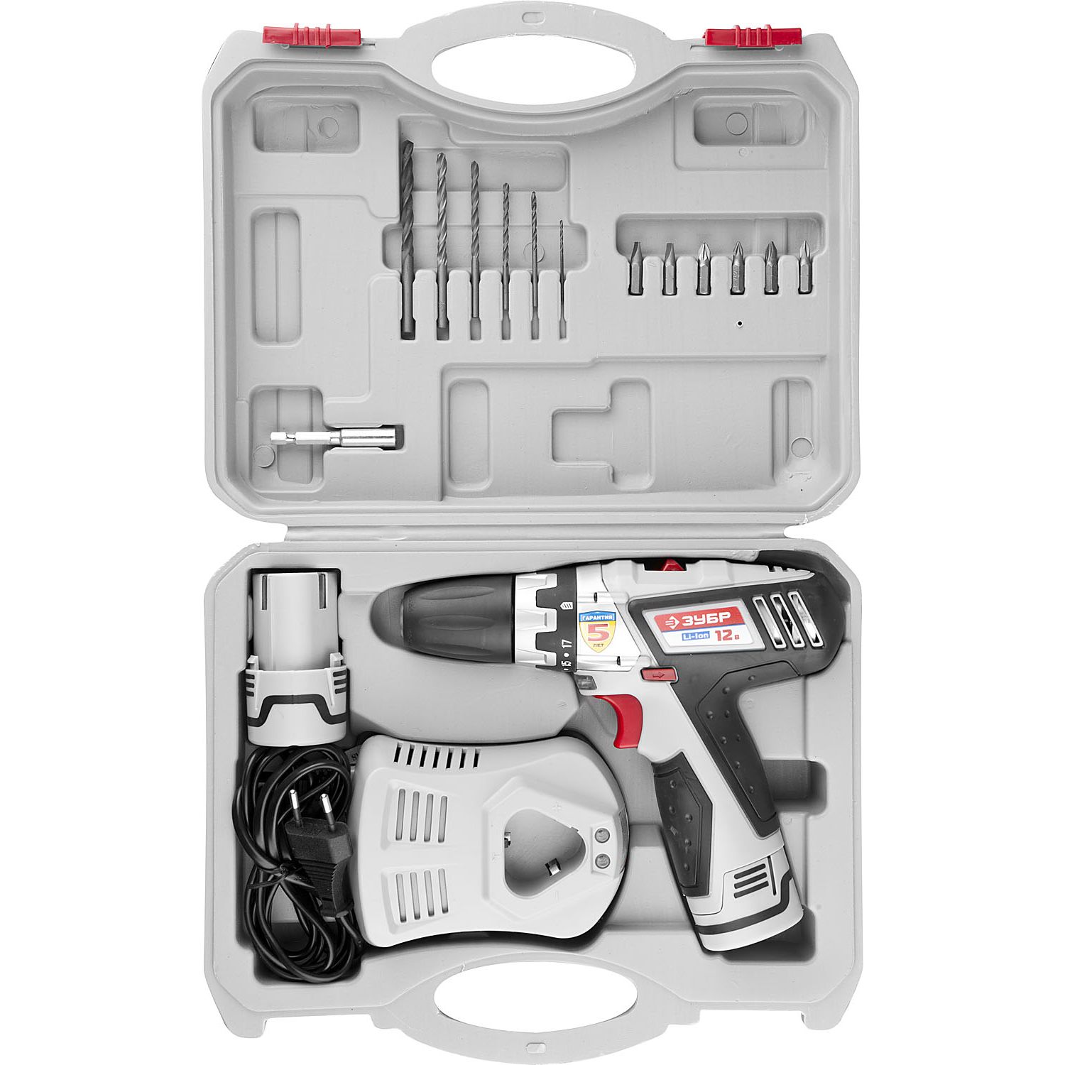 Дрель - шуруповерт, 2 АКБ ЗДА-12-Ли-КН