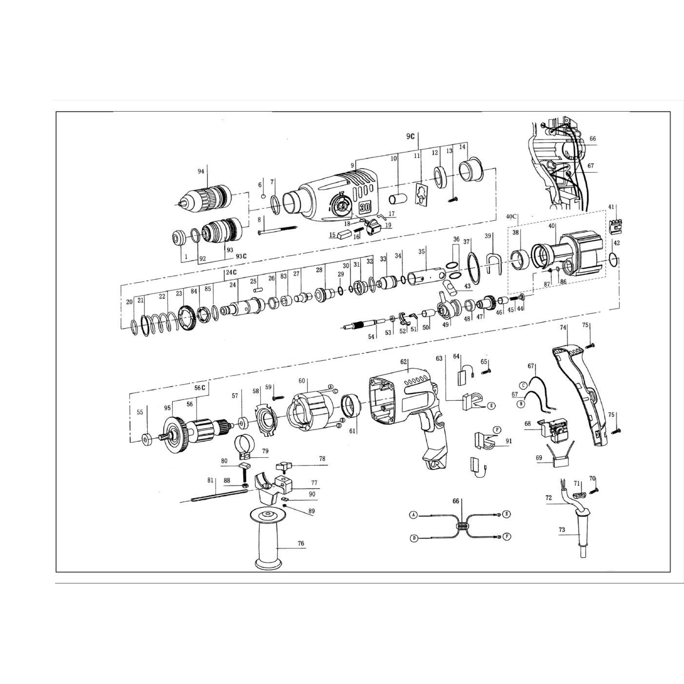 Перфоратор SDS-plus ЗП-800ЭК