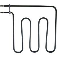 ТЭН для саун 2000W, L265x300мм, угловой, клеммы под разъем, повышенной мощности, 230V