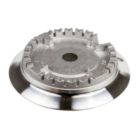 Горелка - рассекатель (средняя) для газовых плит Indesit C00136244