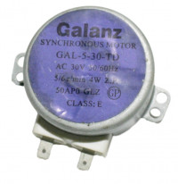 Мотор вращения тарелки СВЧ Galanz GAL-5-30-TD 30V 4W 5/6r/min