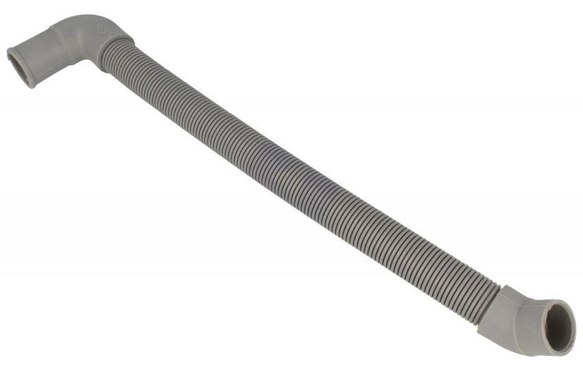 Патрубок Г-образный, Длина 26,5 см для ПММ GORENJE 385785 640255 518507  1033332 1063142 MIDEA 12676000000954